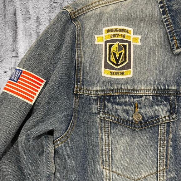 KBABY Vegas Born Denim Jacket – XL – VGK Inspired Patchwork - Custom Jacket - Picture 3 of 8